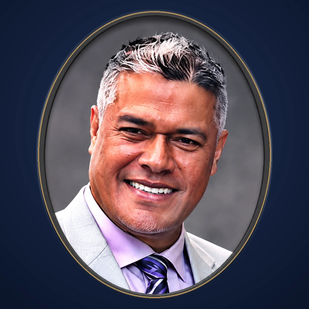 Official portrait of Aliʻi Sioeli Fatafehi, PKOA-appointed representative, Polynesian Kingdom of Atooi