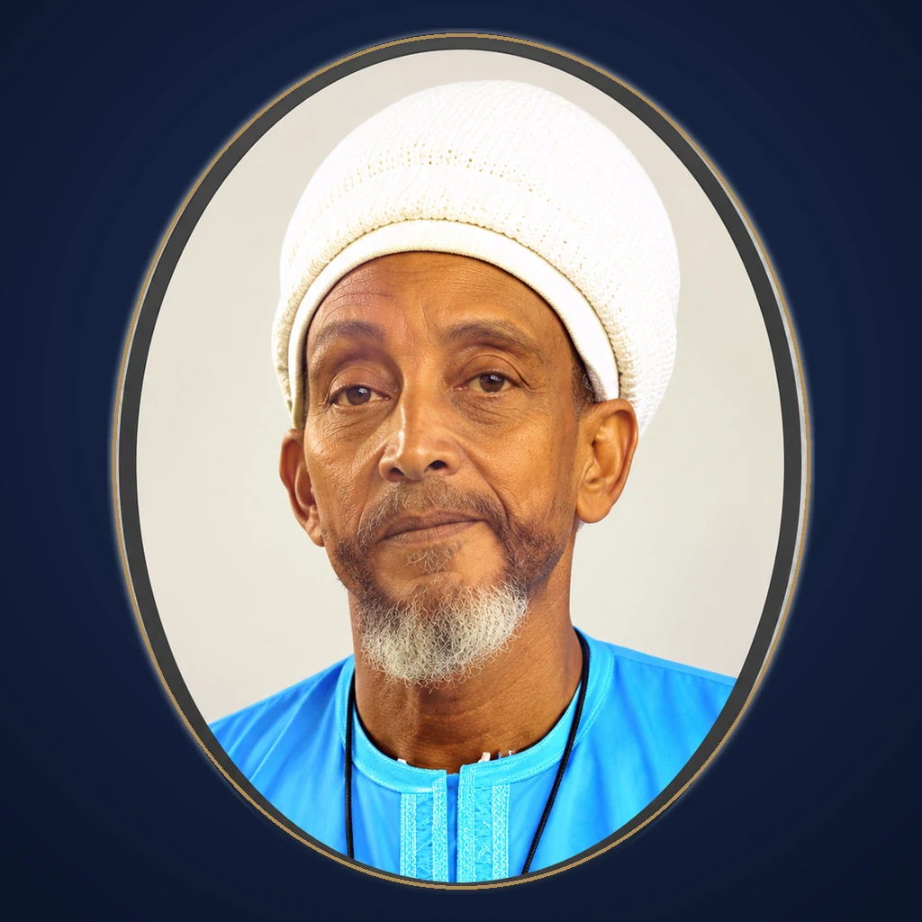 Official portrait of Philiah Haile Iyah-Israel, PKOA-appointed representative, Polynesian Kingdom of Atooi